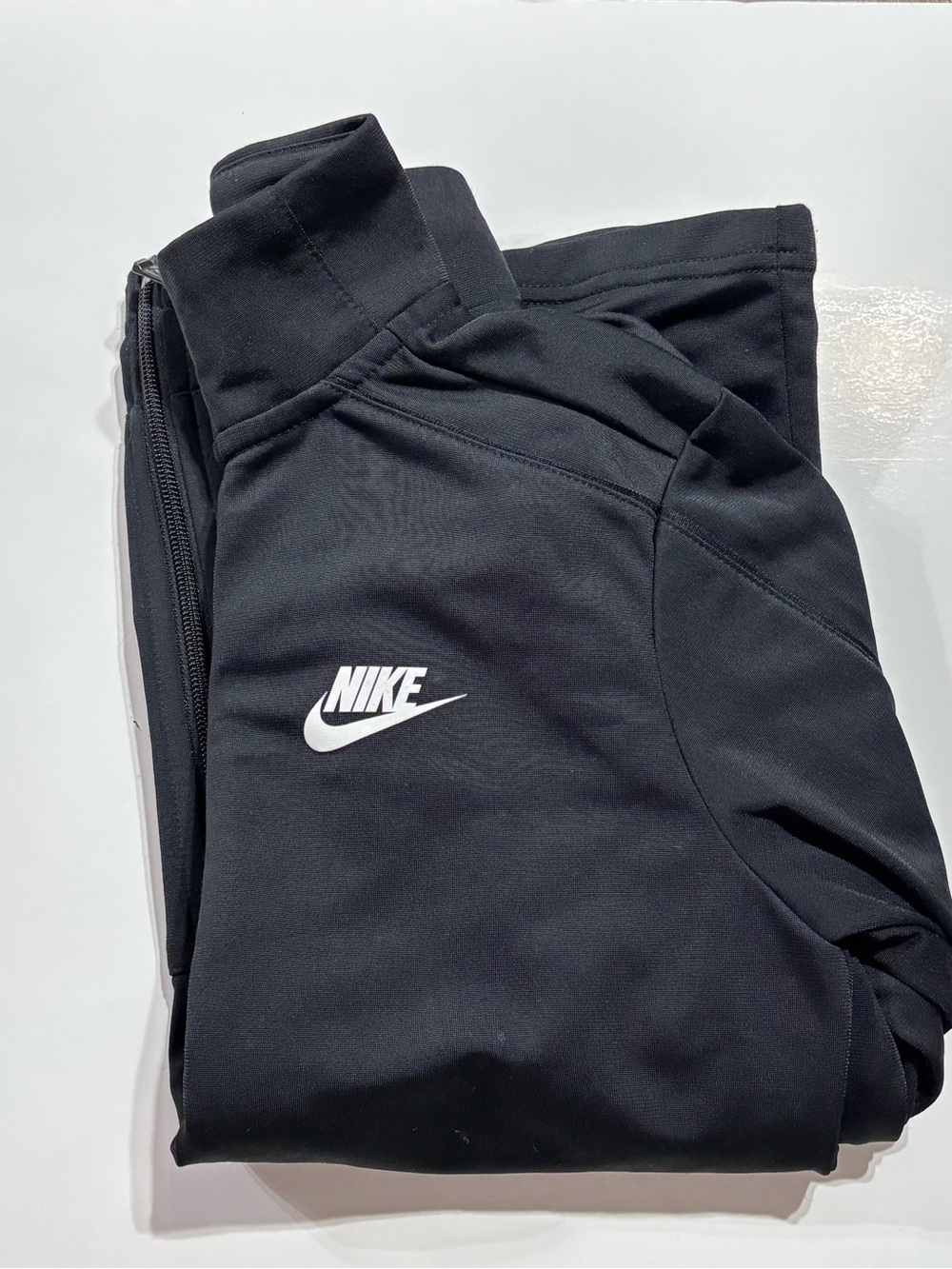 Nike Black Kids Jogger Pants with White Swoosh